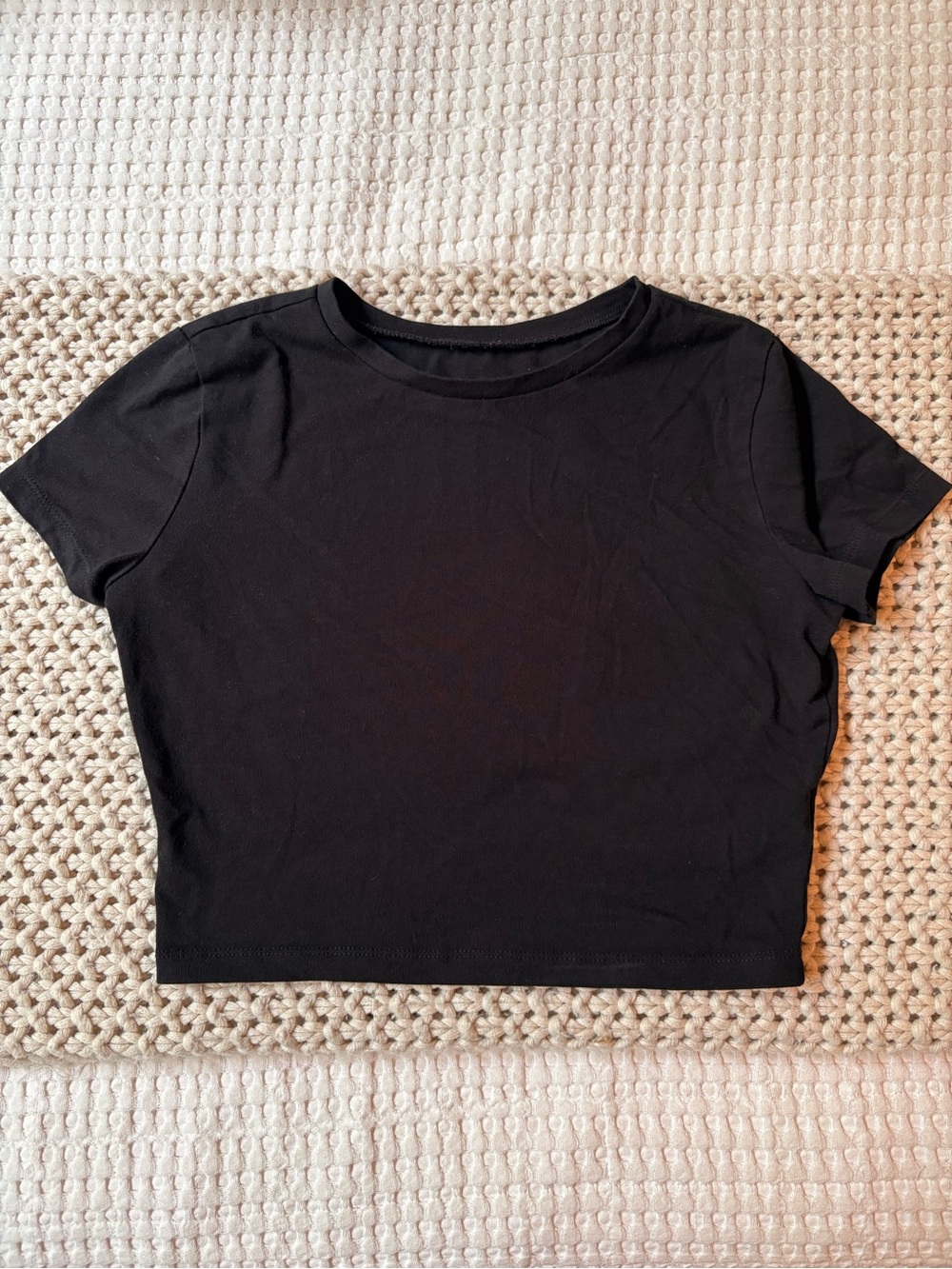 Wild Fable Black Cropped Tee